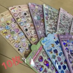 オバケーヌ　立体ぷっくりシール　ぷくぷくシール　10枚まとめ売り　POPシール