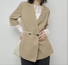 GALLARDA GALANTE　ハーフスリーブジャケット ベージュのサムネイル