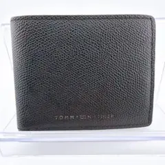 【TOMMY HILFIGER（トミーヒルフィガー） 二つ折り財布 ブラック】