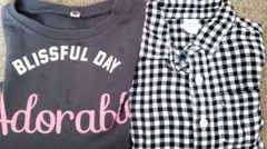 値下げ110cm、babyGAP、長袖、シャツ、 トレーナー チェック柄、女の子