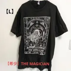 ​【希少】THE MAGICIAN タロットカード デザインTシャツ黒 Lサイズ