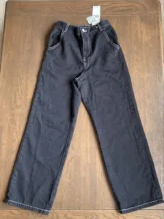 GU ブラック ストレートパンツ M