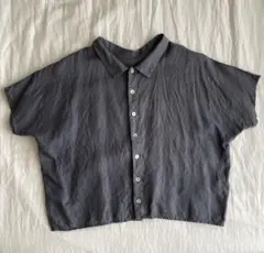 fog linen work リネンシャツ ブルーグレーのサムネイル