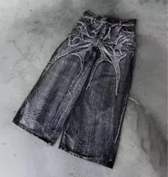 y2k Jacquard Flared Slacks - メルカリ