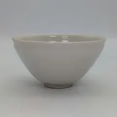 白磁天目茶碗 抹茶碗 抹茶茶碗 茶道具 茶器 食器 茶の湯 茶陶 在銘 釉薬のサムネイル