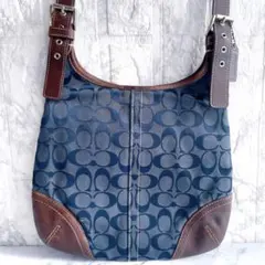 【希少✨️】COACH(コーチ)ショルダーバッグ シグネチャーキャンバス×レザー