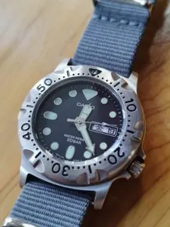 オールドカシオ カジキダイバー MD-723 20BAR 稼働品　NATO新品