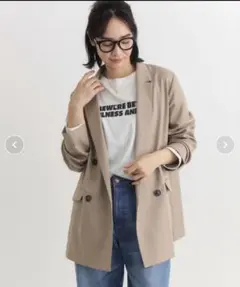 ジャケット 春夏　シアー　今期　タグ付　定価6900円　美品のサムネイル