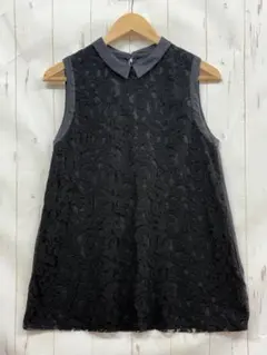 T988：DES PRES デ・プレ ノースリーブ レース チュニックのサムネイル