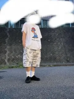 vintage camo baggy shorts 迷彩 バギーショーツ - メルカリ
