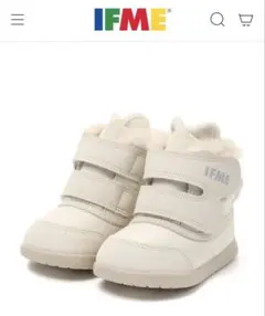 【新品】IFME イフミー スノーブーツ 14.5cm ホワイト 撥水加工