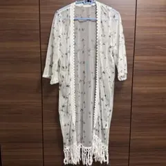【OLIVE des OLIVE】刺繍入りシアーガウン 七分袖のサムネイル