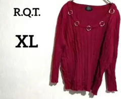 R.Q.T. 赤 長袖ニット【 XL】