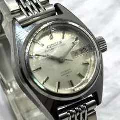 美品 稼働品 CITIZEN コスモスターデイト 自動巻 ピンク デイト 腕時計 