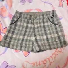mezzo piano チェック柄ショートパンツ