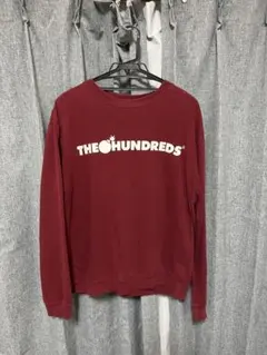 【人気】THE HUNDREDS ロゴ スウェット トレーナー バーガンディ Mのサムネイル