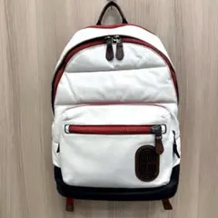 ホワイトレザー★COACH コーチ キルティングレザー リュック バックパックのサムネイル