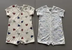 プチバトー　ショートロンパース　半袖　74㎝