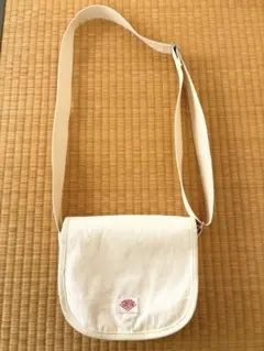 ダントン　ホワイト アイボリー　ショルダーバッグ　キャンバス