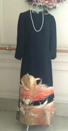 着物リメイク ✨✨美しい留袖ドレス ✨✨М 〜L