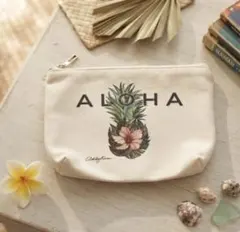 Kahiko LIVE ALOHA ポーチ パイナップル ハワイアン雑貨 小物入のサムネイル