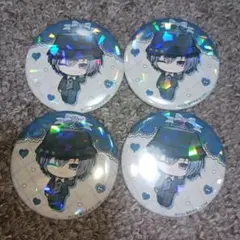 初音ミクシリーズ　KAITO　トレーディングホログラム缶バッジ　4個セット