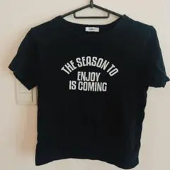 黒 Tシャツ 150サイズ メッセージプリント