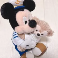 ハートフェルトレターズオブフレンドシップ ミッキー ダッフィーぬいぐるみバッジ