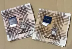 【新品】ポロラルフローレン　タオルハンカチ2枚組　ポロベア
