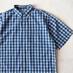 90s00s GAP チェック 半袖 ボタンダウン シャツ オールド ギャップ