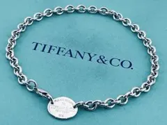 d108 美品　ティファニー　リターントゥ　オーバルタグ　ネックレス　925