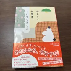 今日は、これをしました