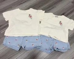 美品 リトルウィークエンド 男の子 お揃いコーデ 80.100センチ