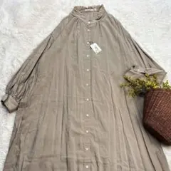 AS KNOW AS olaca レーヨンワンピース シャツワンピース新品