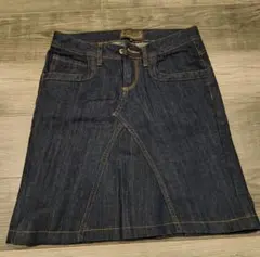 ダークデニム タイトスカート ウエスト70cm