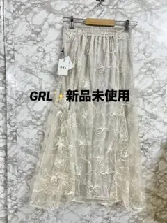 新品未使用✨GRL 花柄フレアロングスカート
