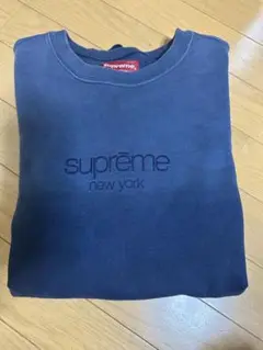 Supreme Dipped Crewneck ネイビー