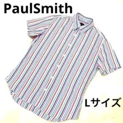 Paul Smith 半袖シャツ L マルチストライプ 美品のサムネイル