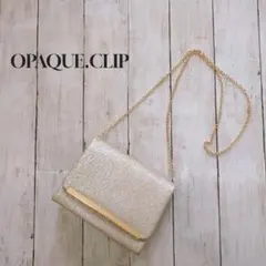 OPAQUE.CLIP オペークドットクリップ ゴールド ショルダーバッグ
