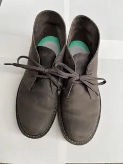 Clarks 25.5cm チャッカブーツ スエード レザー グレー
