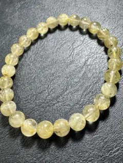 オススメ品質【ルチルクォーツ】約7.8㍉のブレスレット^ ^