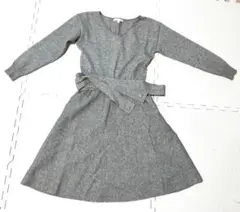 【緊急値下げ】Mサイズ　proportion ニットグレーワンピース