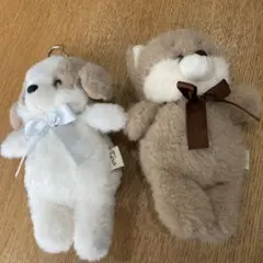 6/1/9 サンアロー 白い犬のぬいぐるみ テリア犬 昭和レトロ