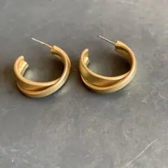 艶消し　フープピアス