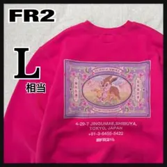 【人気】FR2梅プリントパーカー　サイズL FR2 パーカー.梅 プリント /濃ピンク/M O-22-10-13-076-ET-to-YM-ZT225