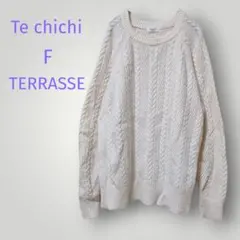 テチチテラス セーター【F】アイボリー トップス カジュアル ラグランスリーブ