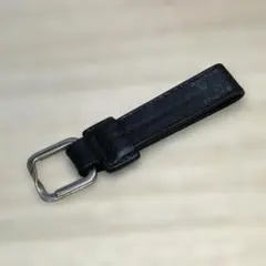 GUCCI 　ブラックレザー　 キーホルダー