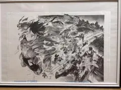 新品 ヒロアカ 原画展 僕のヒーロー デジタル原稿プリント ポスター 元