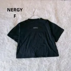 【NERGY】NYCロゴ ショート丈 プルオーバー ブラック Fサイズのサムネイル
