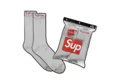 Supreme x Hanes Crew Socks (4 Pack)